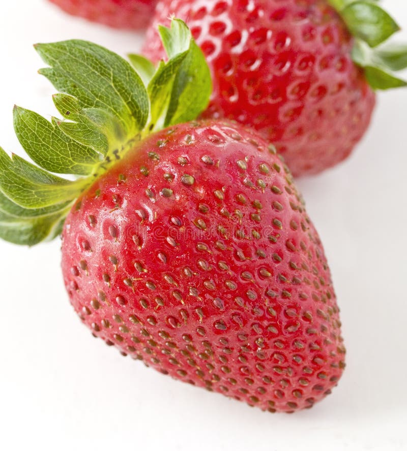 Fresh strawberries closeup stock photo. Image of organic 11039726