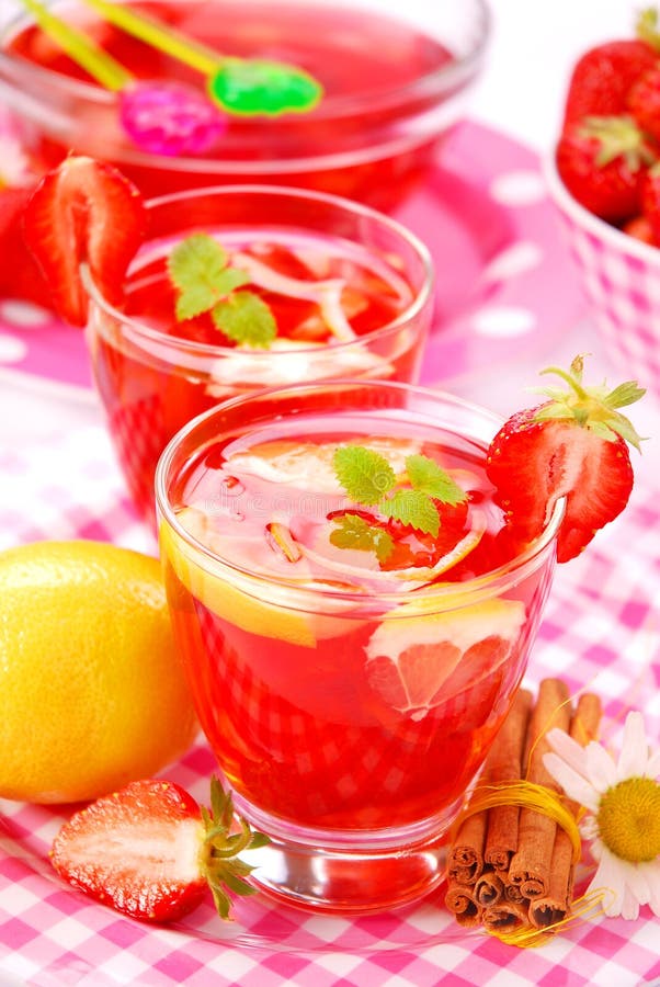 Fresh Strawberry and Lemon Compote Stock Photo Image of cold, fruit