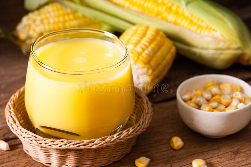 Fresh sweet corn juice stock image. Image of fresh, breakfast - 28585597