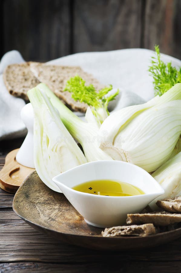 Fresh Sweet Fennel and Olive Oil Stock Photo Image of fennel, nature