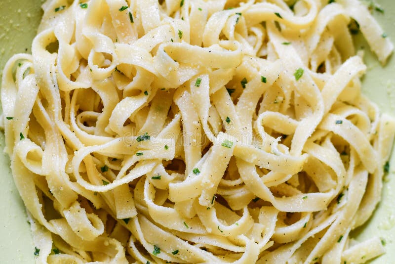 Fresh Pasta Cooking Time Tagliatelle Fresh Tagliatelle pasta stock photo. Image of basil - 111338808