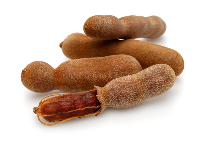 Fresh Tamarind Fruit Isolated on White Stock Photo Image of food, dessert 140273416