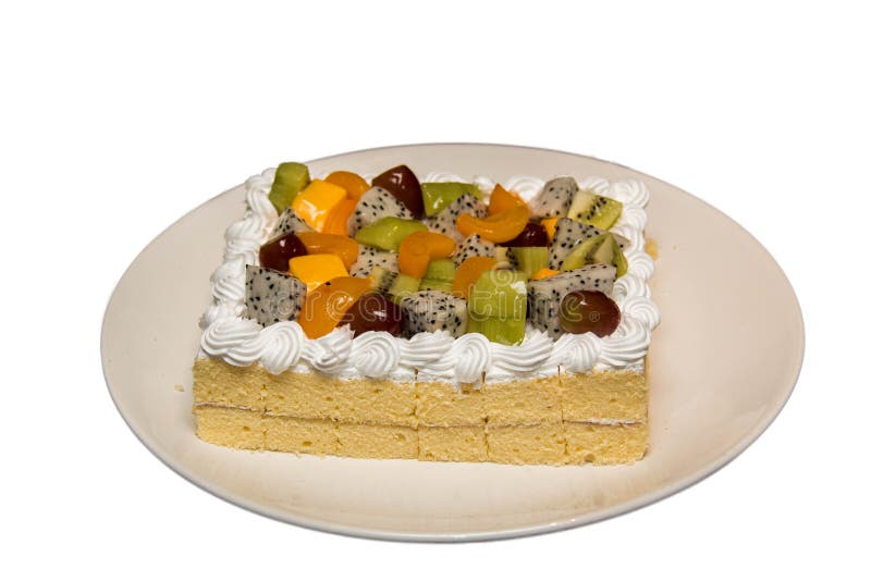 Fresh And Tasty Cake With Mix Fruit Stock Photo Image of pastry