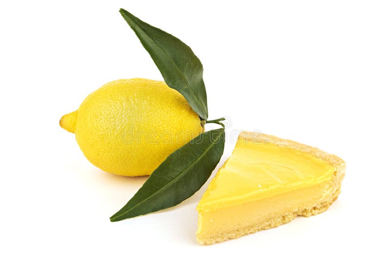 Fresh tasty lemon cheesecake and lemon fruit