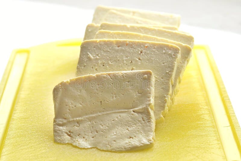 Fresh tofu slices stock photo. Image of cuisine, cooking 6671516