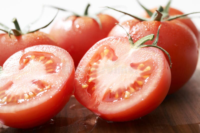Fresh Tomato Fruits stock photo. Image of drop, close 19351948