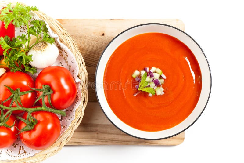 Fresh Tomato Soup royalty free stock photos Fresh Tomato Soup royalty free stock photos