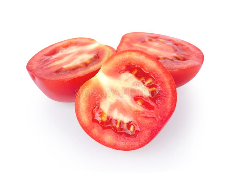 Fresh tomatoe isolated on white background, Raw food