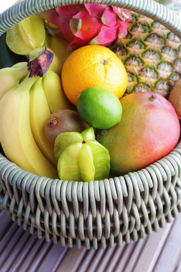 Fresh tropical fruits stock photo. Image of harvest, coconut 43506038