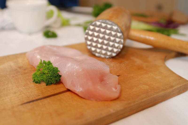 Fresh turkey breast stock photo. Image of meal, parsley 12730024
