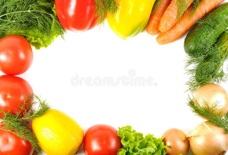 Fresh vegetable frame