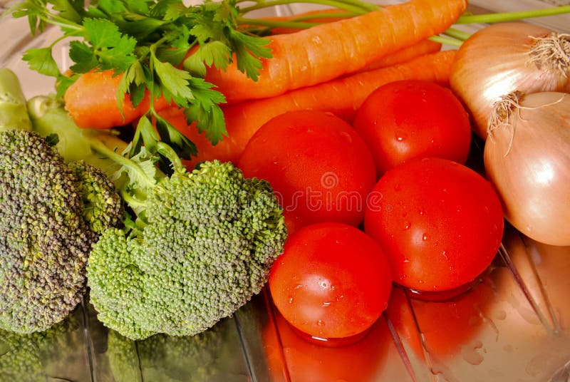Fresh vegetables 1 stock photo. Image of green, orange 447730