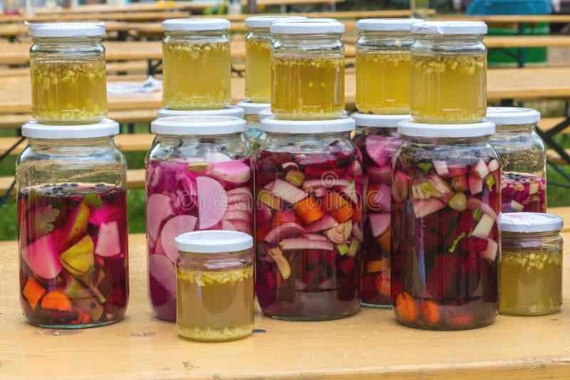 Preserving Bottles Vegetables Jars Stock Image Image of made, conserve 16231799