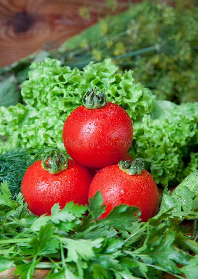 Fresh Vegetables on Cutting Board. Stock Image Image of solid, glass