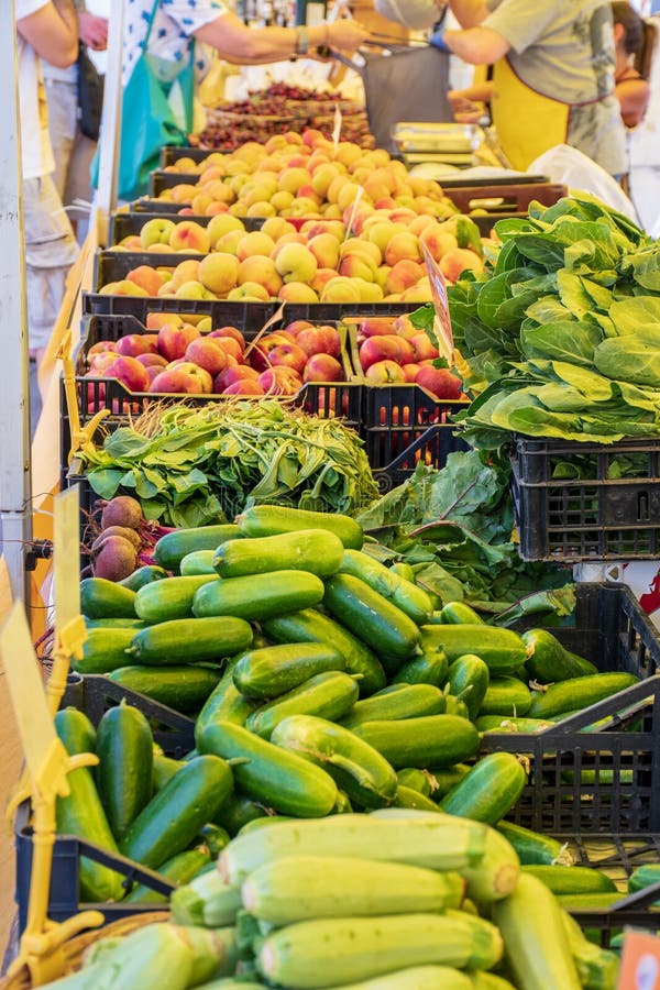 Fresh vegetables and fruit in a farmer agricultural open air market, seasonal healthy food royalty free stock photo Fresh vegetables and fruit in a farmer agricultural open air market, seasonal healthy food royalty free stock photo