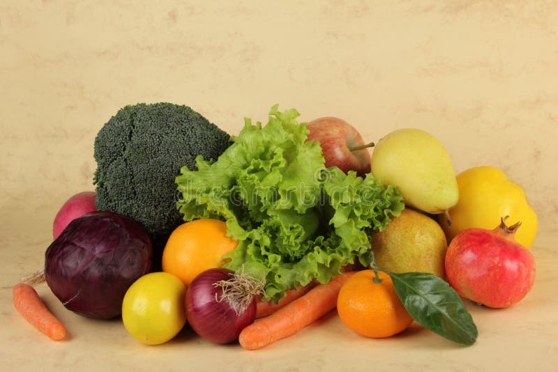 Fresh Vegetables and Fruits Stock Photo Image of market, dieting