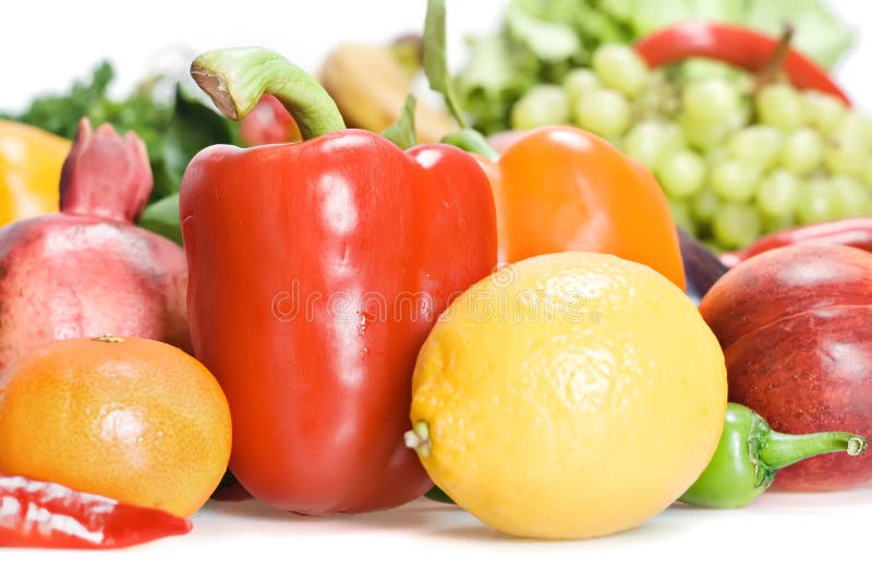 Fresh vegetables and fruits