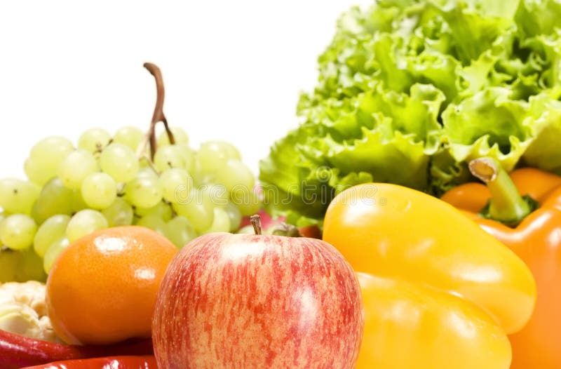 Fresh Vegetables and Fruits Stock Image Image of cucumber, meal 8075197