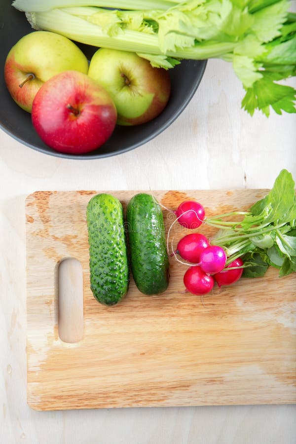 Fresh Vegetables in the Kitchen Stock Photo Image of cucumber