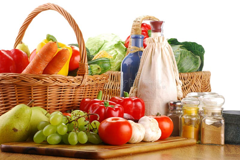 Fresh Vegetables on Kitchen Table Stock Photo Image of fresh