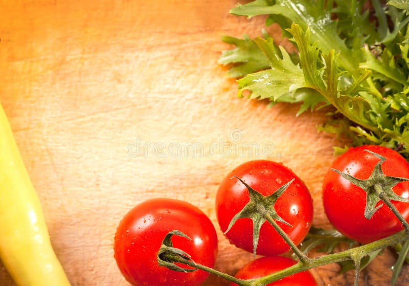 Vegetables on Wooden Background Stock Photo Image of vegetarian