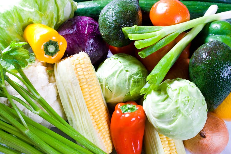 1,708 Green Fresh Veggies Cucumber Onion Tomato Spinich Stock Photos