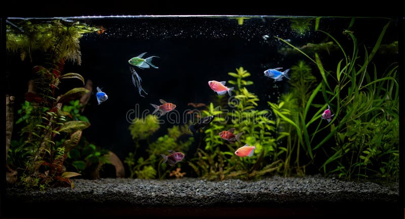 2630) Painted background aquarium black - FISH VLOG #17 