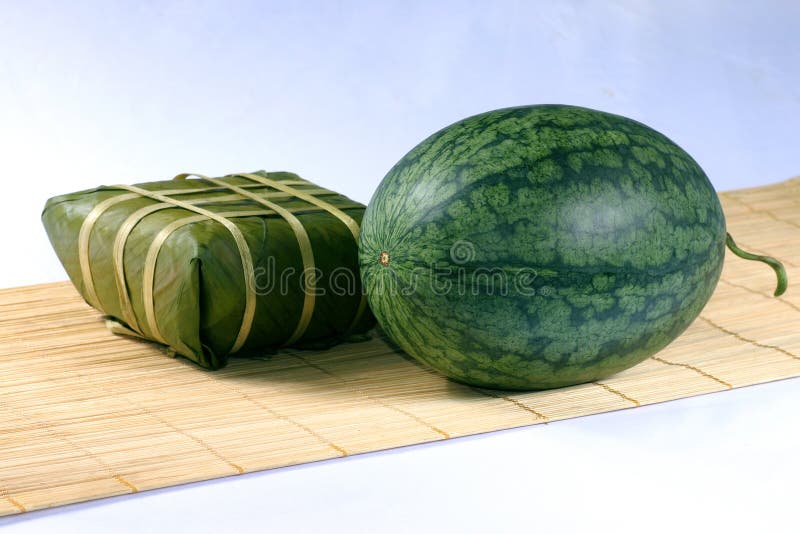 Fresh water melon and rice cake