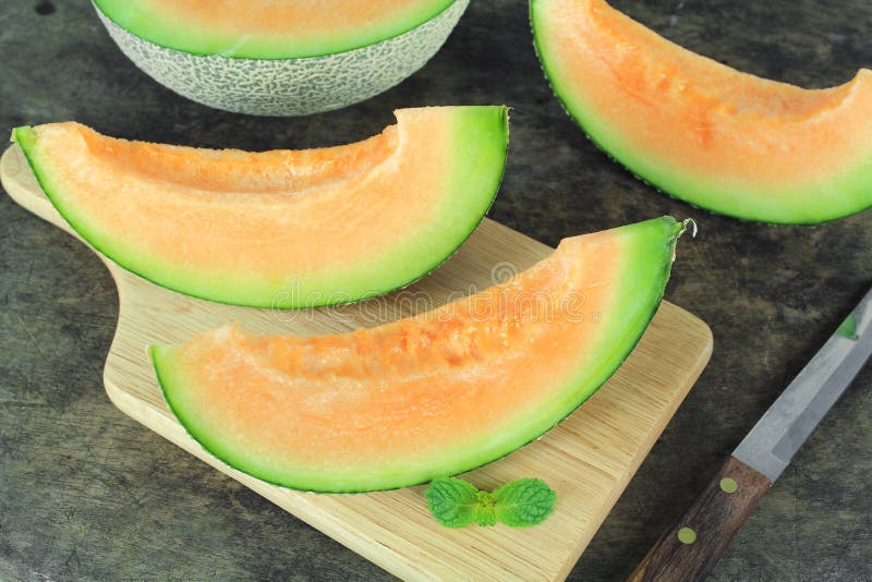 Fresh Yellow Melon or Cantaloupe Stock Image Image of sugar, clean