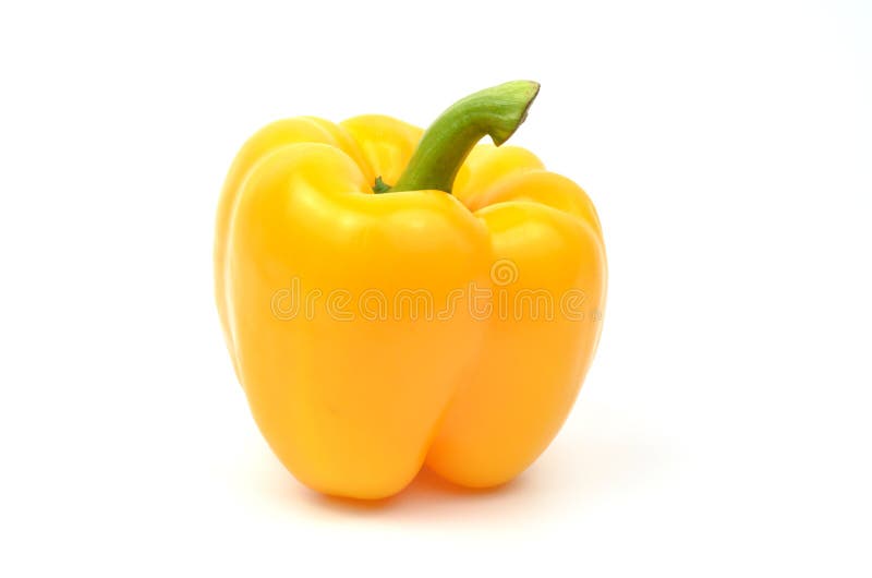 Fresh yellow paprika isolated