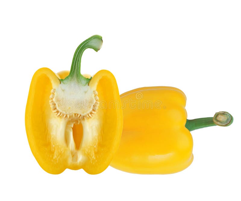 Fresh Yellow Paprika Isolated Stock Photo Image of fruit, health 20231072