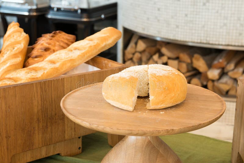 Freshly Baked Bread in a Bakery Stock Image Image of loaf, crusty