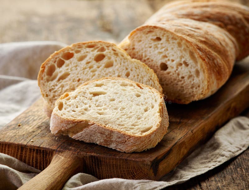 Freshly baked ciabatta bread royalty free stock photos
