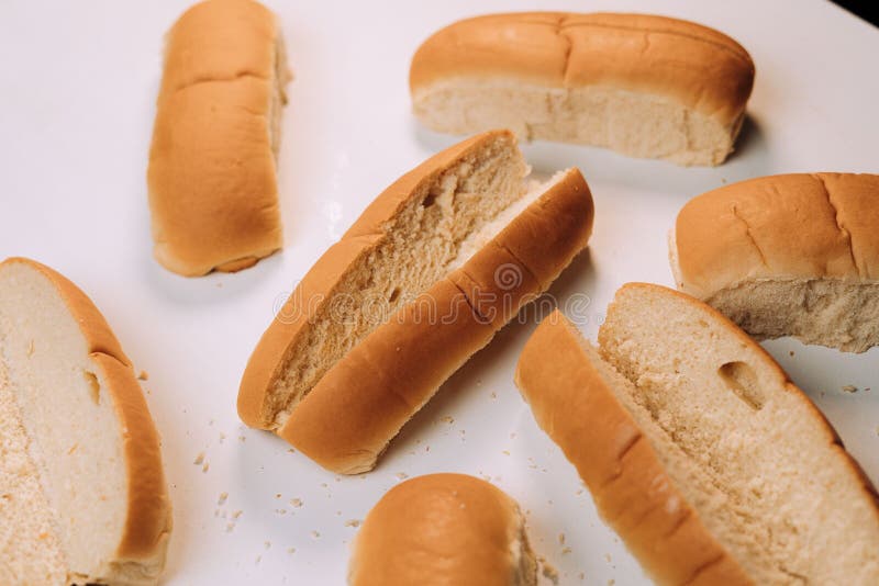 Freshly baked hot dog buns stock image. Image of nutrition 258553983