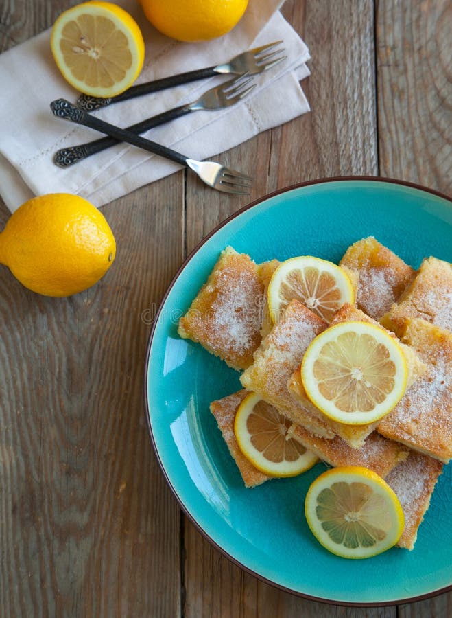 Freshly Baked Lemon Squares Stock Photo - Image of baked, peel: 31153616
