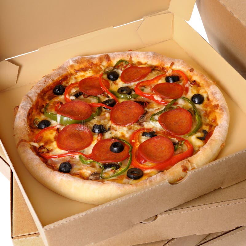 Stack Of Brown Pizza Boxes Stock Photo - Download Image Now - Pizza Box,  Stack, Pizza - iStock