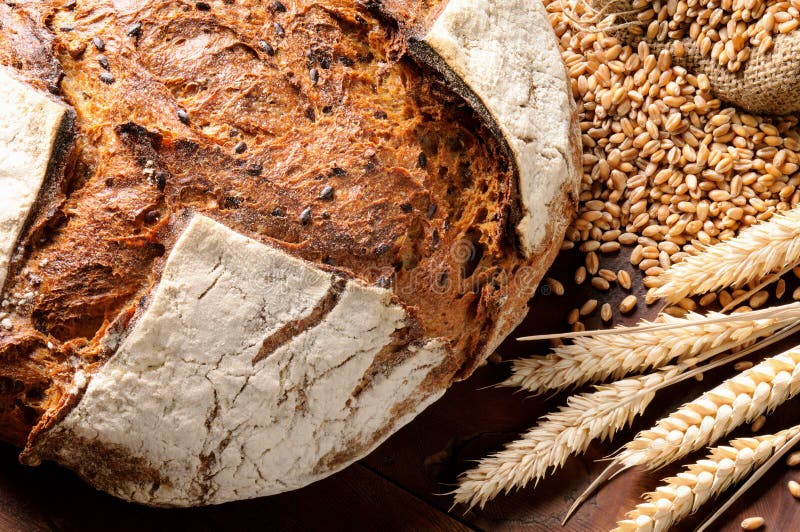 Freshly baked traditional bread