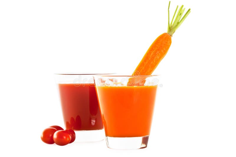 Freshly Blended Tomato And Carrot Juice Stock Photo Image of health