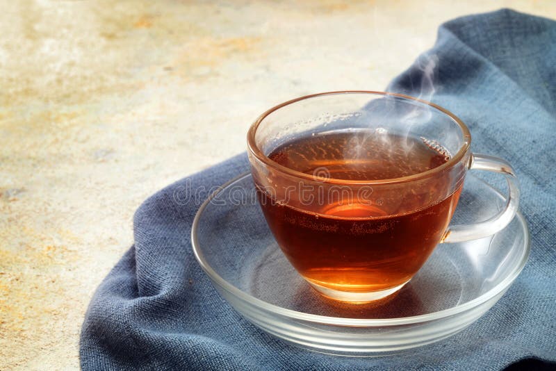 Glass Cup Of Black Tea Stock Photo - Download Image Now - Tea