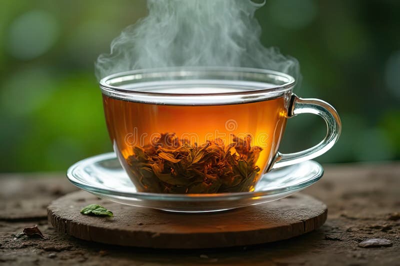 Freshly Brewed Tea Leaves Magnificent vektor abbildung