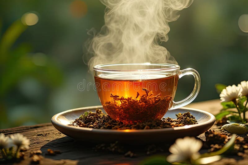 Freshly Brewed Teaves Magnified vektor abbildung