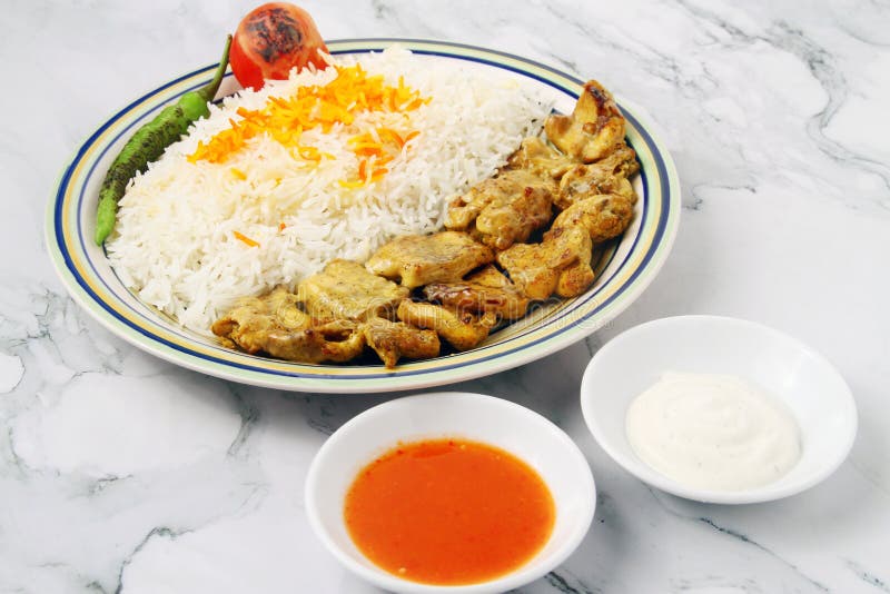 Freshly Cooked Joojeh Kebab Stock Image Image of iranian, kabob