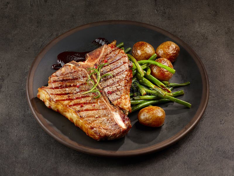 Freshly Grilled T Bone Steak Stock Image Image of dinner, beefsteak