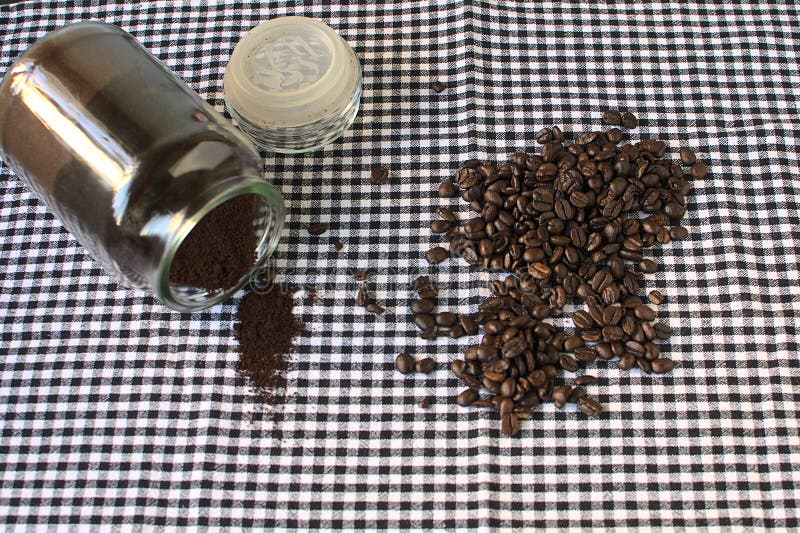 Freshly ground coffee stock photo. Image of black, drink 190106672