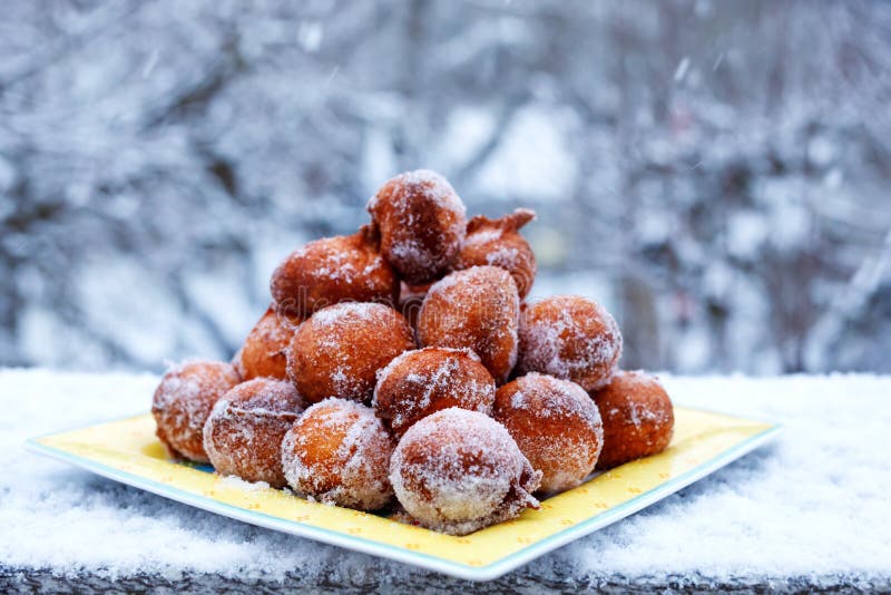 Fresco hecho donas cabana queso azúcar.