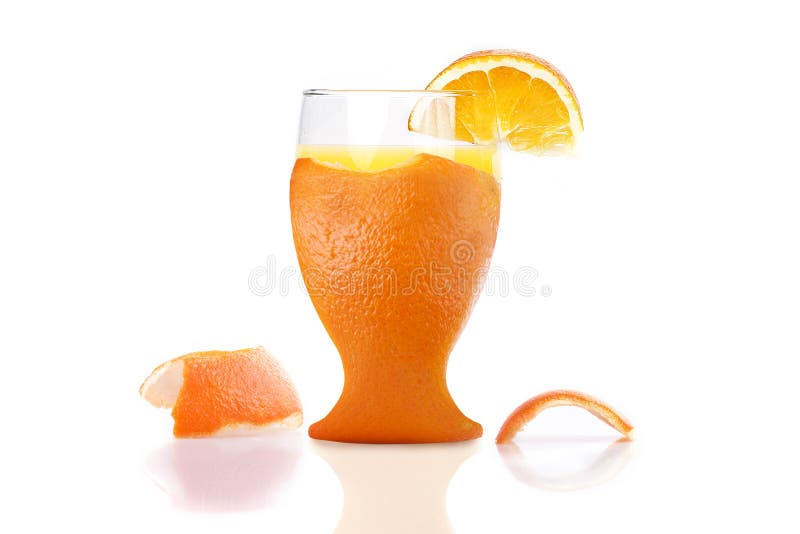 Freshly peel orange juice stock image. Image of fresh 17552367