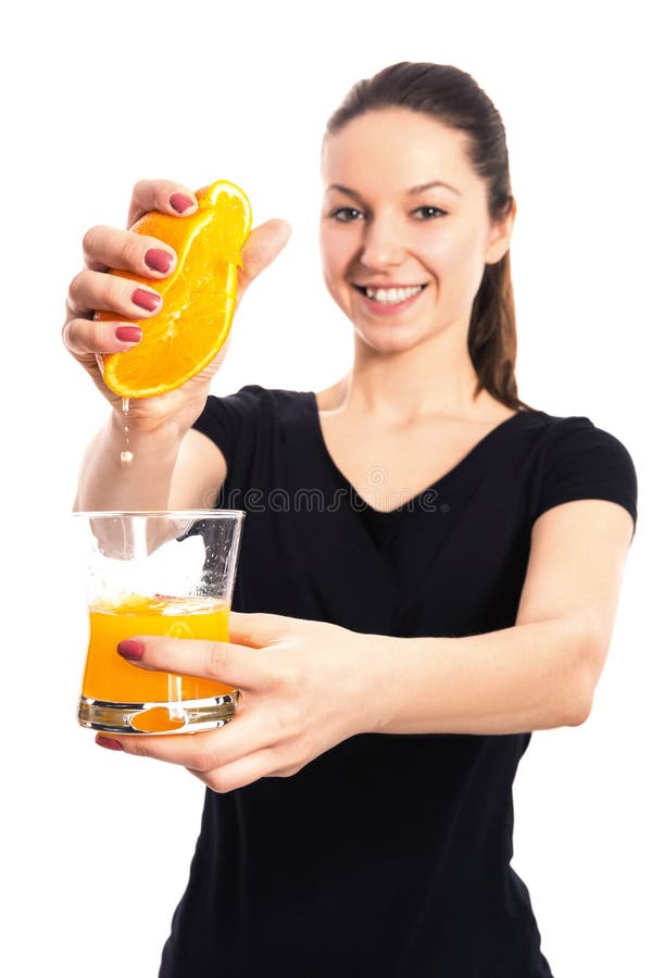Freshly Squeezed Orange Juice Stock Photo Image of exercise