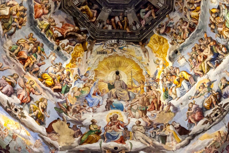 Fresk Na Cupola Santa Maria Del Fiore, Florencja, Włochy fotografia royalty free Fresk Na Cupola Santa Maria Del Fiore, Florencja, Włochy fotografia royalty free