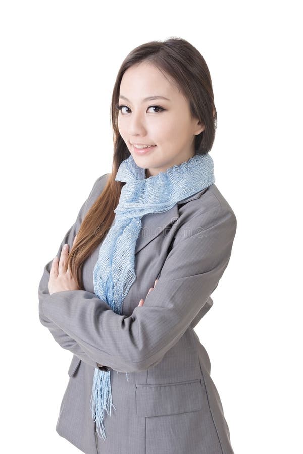 Freundliche junge Geschäftsfrau stockbild Freundliche junge Geschäftsfrau stockbild