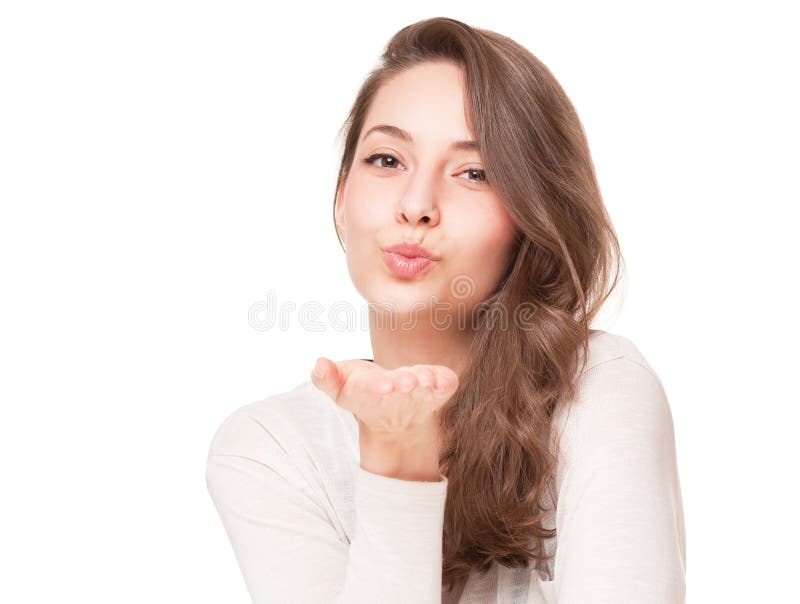 Freundlicher Brunette lizenzfreies stockbild